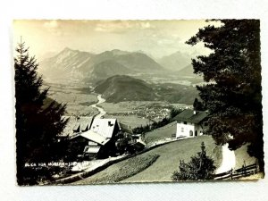 Vintage Postcard 1910's RPPC Blick Von Mosern Ins Inntal Photo Scenic Town View