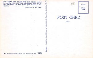 Mill Creek Golf Course and Club House Youngstown, Ohio, USA Golf Postcard