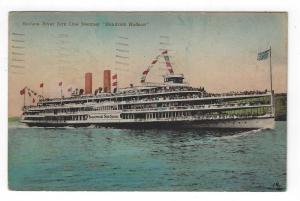 Vintage Postcard, The Hudson River Day Line Steamer, HENDRICK HUDSON, 1942