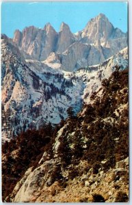 Postcard - Mt. Whitney, As seen from Whitney Portal - California