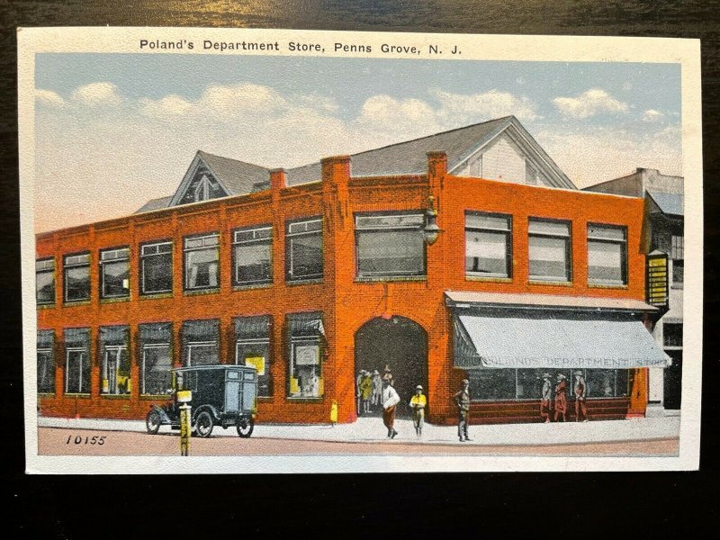 Vintage Postcard 1915-1930 Poland's Department Store Penns Grove New Jersey