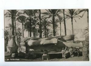 241131 EGYPT CAIRO statue of Ramses Vintage photo postcard