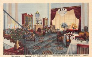 E38/ Cleveland Ohio Roadside Postcard Crosby's Of Cleveland Lounge Interior