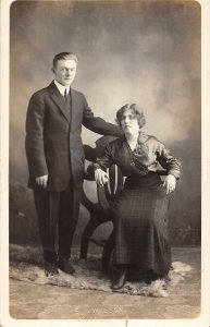 J20/ Byesville Ohio RPPC Postcard c1910 People Lovely Couple 193