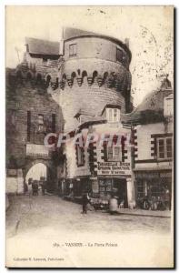 Vannes Old Postcard The prison door