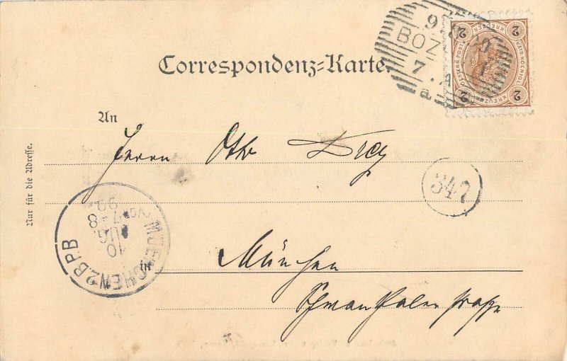 Italy South Tyrol Bolzano Bozen type Sarner Toni 1899