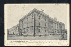 LOUISVILLE KENTUCKY NATIONAL GUARD ARMORY 1907 VINTAGE POSTCARD