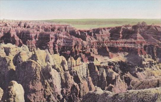 Badman's Hideout The Badlands Nat Monument South Dakota Hand Colored Albertype