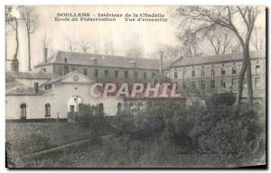 Old Postcard Doullens Interior of the School Citadel preservation