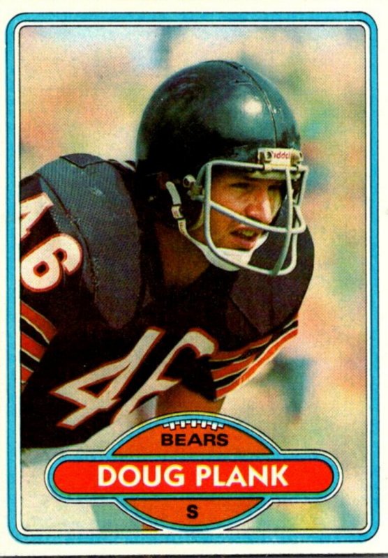 1980 Topps Football Card Doug Plank S Chicago Bears sun0240  United States  - Illinois - Chicago, Postcard / HipPostcard