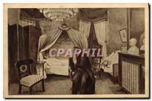 Postcard Old Grevin Napoleon on his deathbed in Sainte Helene