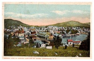 Postcard PANORAMIC SCENE Adirondack Mountains New York NY AQ6445