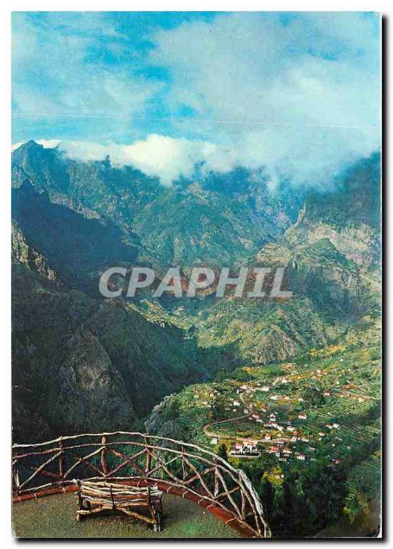 Postcard Modern Ilha Madeira Portugal View from the Belvedere Nunnery