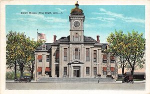 J42/ Pine Bluff Arkansas Postcard c190 Court House Building 287