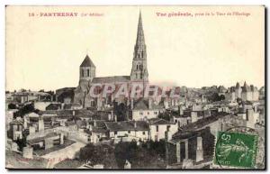 Parthenay Old Postcard General View from the tower of the & # 39horloge