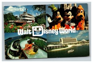 Vintage 1981 Postcard Walt Disney World Steamboat River Country Orlando Florida