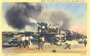 Firing Big Guns At Fort Story  - Norfolk, Virginia VA  