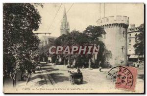 Old Postcard Caen Leroy Bell Tower and St. Peter