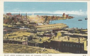 ST. JOHN,  New Brunswick , 1930s ; Saint John Harbour, Port of Canada