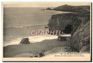 Old Postcard Quiberon (Morbihan) Rocks and Observatoure Port Blance