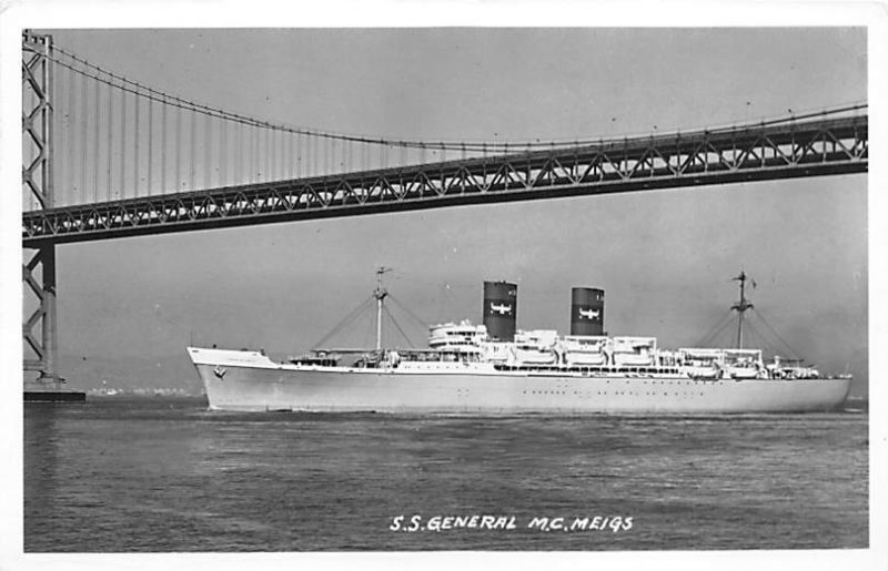 SS General MC Meigs American President Line Ship Unused 