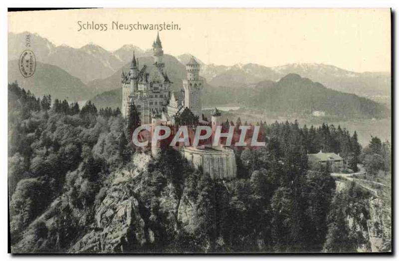 Old Postcard Schloss Neuschwanstein