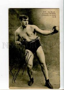 262359 CANADA boxer Tommy Burns facsimile BOXING Vintage PC