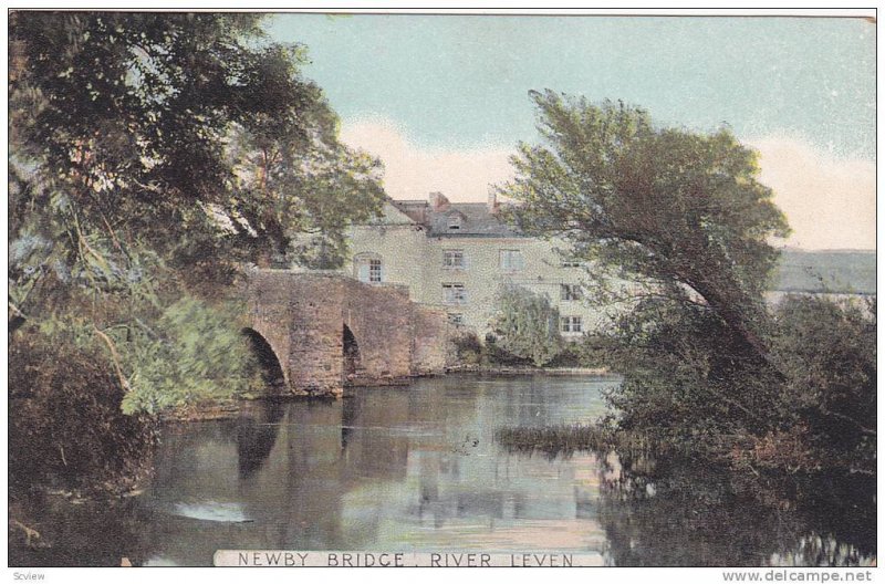 Newby Bridge, River Leven, Scotland, UK, 1900-1910s