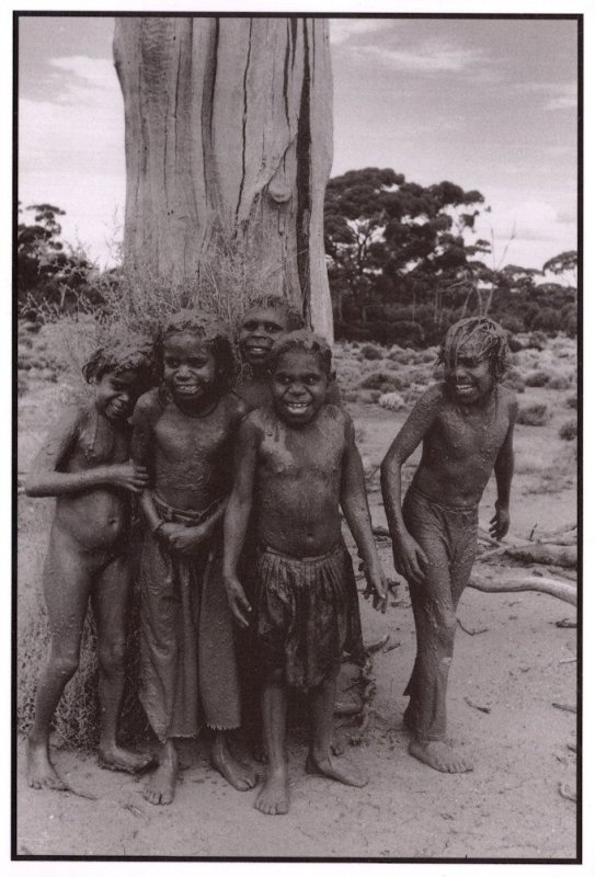 Mudlark Children Aborigine Tribe Australian Postcard