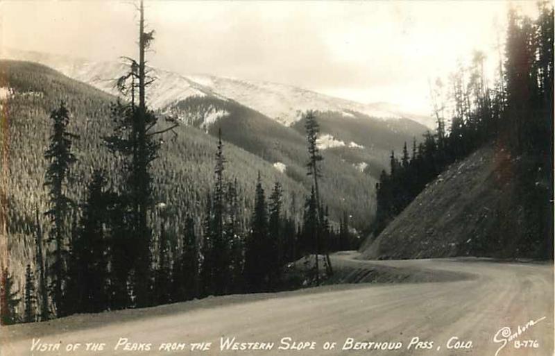 RPPC of Peaks from the Western Slop of Berthoud Pass CO Colorado