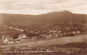 L316 Germany Lam Bayr Wald Osser Partie am Bahnhof vintage postcard