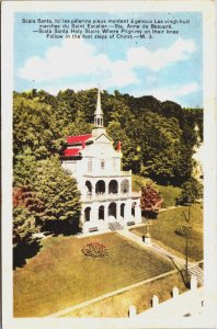Canada Scala Santa Holy Stairs Sainte-Anne-de Beaupre Postcard C080