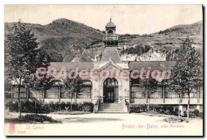 Old Postcard Brides les Bains casino near Mouliers