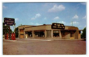 INDEPENDENCE, Missouri MO ~ Gas Station COMBS COFFEE STOP Roadside 1950 Postcard