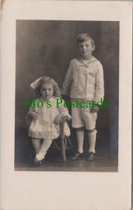 Ancestor Postcard -1920's Children's Fashion, Alfred & Winnifred Conyard RS33758