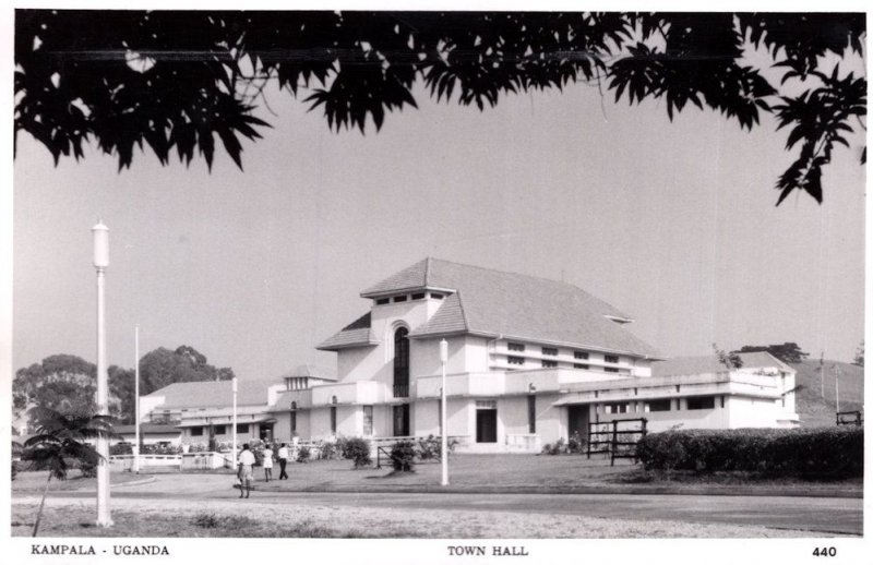 Uganda Town Hall Real Photo African Old Postcard