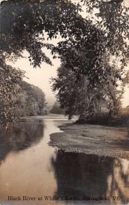 Springfield Vermont White's Rocks Black River Real Photo Antique Postcard J70759