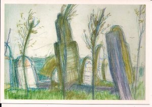 JUDAICA, Strzyzow, Poland, Jewish Cemetery, Jewish Art, Weiss 1902 Painting