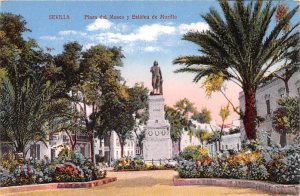 Plaza del Museo y Estatua de Murillo Sevilla Spain Unused 