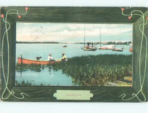 Divided-Back BOAT SCENE Great Nautical Postcard AB0369