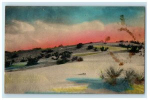 c1920s Desert Sands Sunny Scenes Inc Unposted Handcolored Postcard