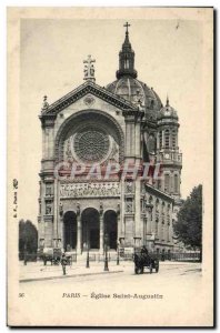 Old Postcard Paris Church of Saint Augustine