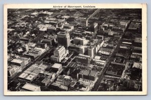 J89/ Shreveport Louisiana Postcard c1940s Birdseye Buildings  392