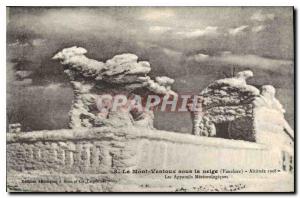 Old Post Card Mont Ventoux in the Vaucluse The snow weather Devices