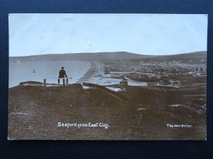 East Sussex SEAFORD from East Cliff c1911 RP Postcard by The Arrow Series