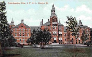 Administration Building AFMC Lincoln Illinois 1910c postcard