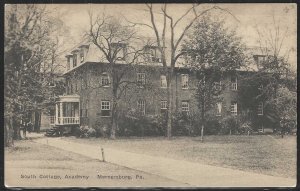 South Cottage, Academy, Mercersburg, Pennsylvania, Early Postcard, Unused