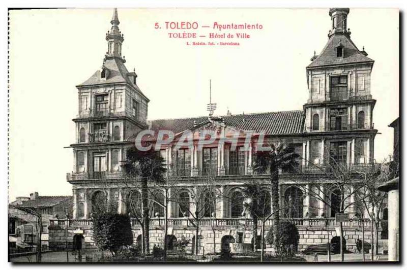 Postcard Old Toledo City hotel