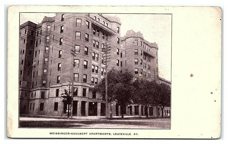 Weissinger-Gaulbert Apartments, Louisville, KY Postcard *7C(2)2