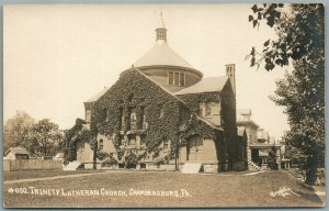 CHAMBERSBURG PA TRINITY LUTHERAN CHURCH ANTIQUE REAL PHOTO POSTCARD RPPC